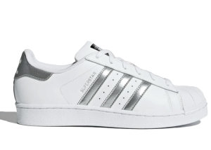 adidas Superstar White Silver Metallic Cloud White/Silver Metallic/Core Black (AQ3091)