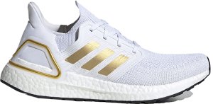 adidas Ultra Boost 20 Cloud White Gold Metallic (W) Cloud White/Gold Metallic/Core Black (EG0727)