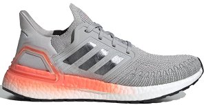 adidas Ultra Boost 20 Grey Two Signal Coral (W) Grey Two/Night Metallic/Signal Coral (EG0719)