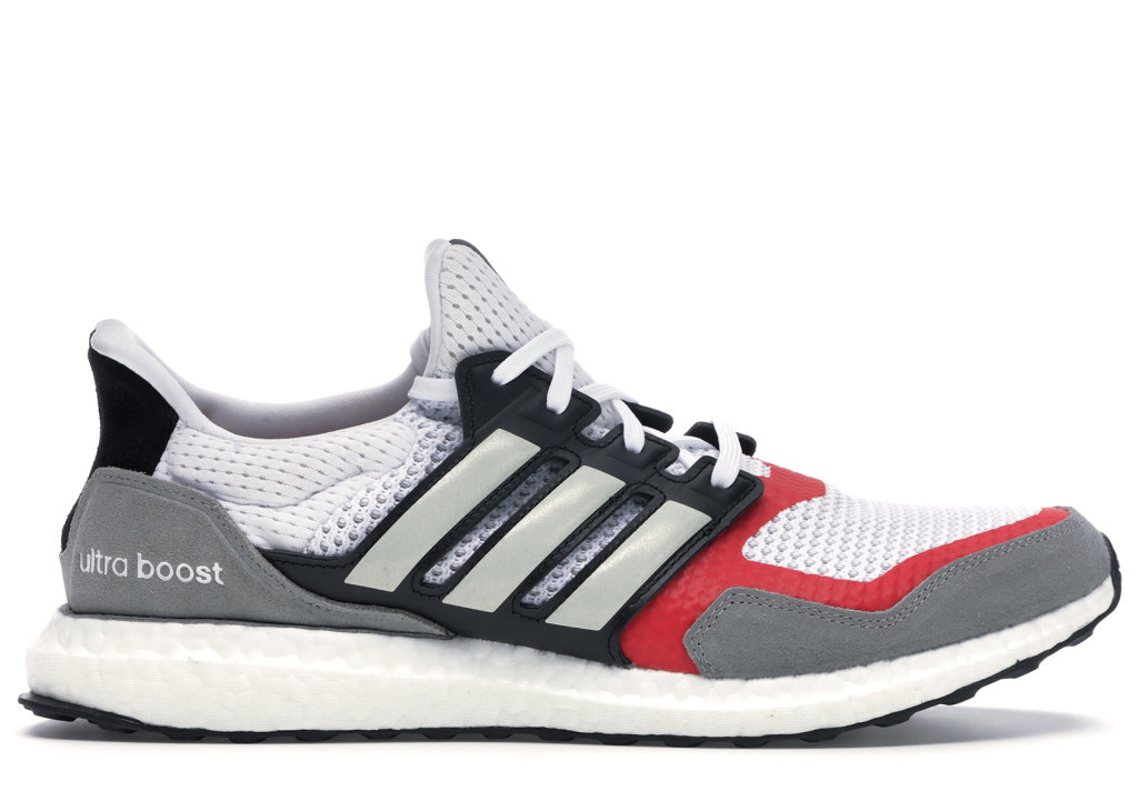 adidas Ultra Boost S&L White Grey Scarlet Cloud White/Grey Two/Scarlet (EF2027)