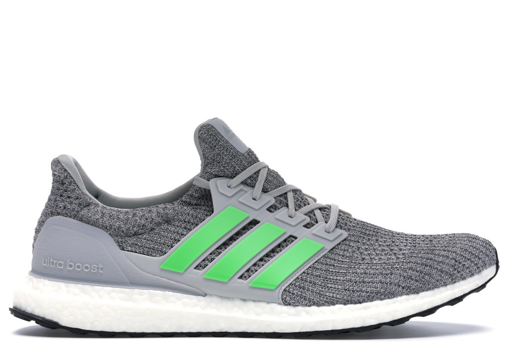 adidas Ultraboost 4.0 Grey Lime Grey Two/Shock Lime/Grey Four (F35235)
