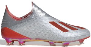 adidas X 19+ Firm Ground Cleat Silver Metallic Hi Res Red Silver Metallic/Hi-Res Red/Cloud White (F35322)