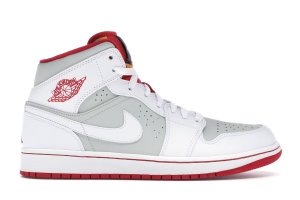 Jordan  1 Retro Hare  (2015) White/True Red-Light Silver-Black (719551-123)