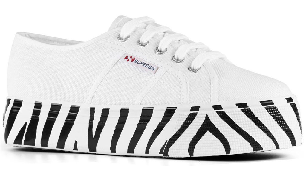 Superga 2790 Cotu Animal Print Foxing White zebra (s26011)