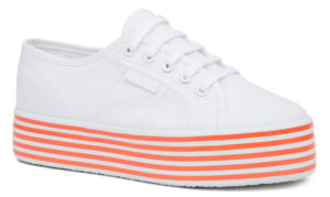 Superga 2790 Multicolour Cotu White Red Fluo Stripe (s25142)