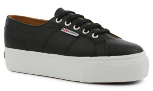 Superga 2790 Nappa Lea Black White (s19807)