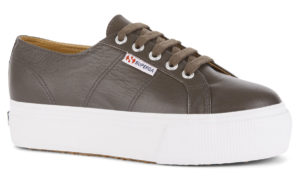 Superga 2790 Nappa Lea Black Olive (s24377)