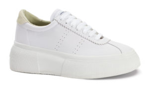 Superga 2822 Club Leather Up5 White Green Lt (s24727)