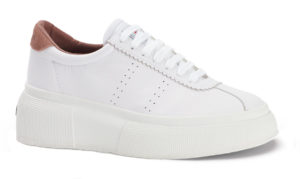Superga 2822 Club Leather Up5 White Rose Burlwood (s24723)