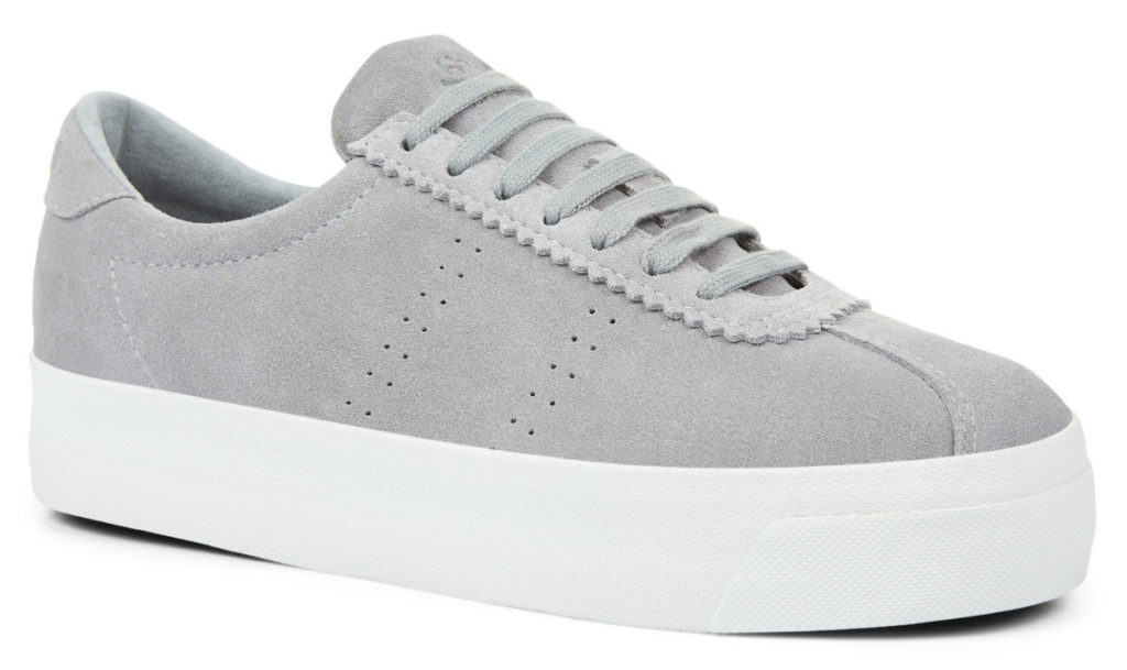 Superga 2854 Club 3 Suede Grey Lt White (s24781)