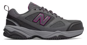 New Balance Steel Toe 627v2 Leather  Grey/Pink (WID627P2)