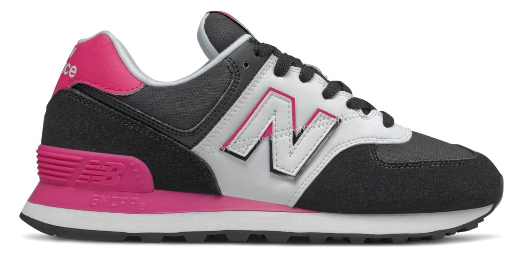 New Balance 574 Split Sail Black/Pink (WL574NJA)