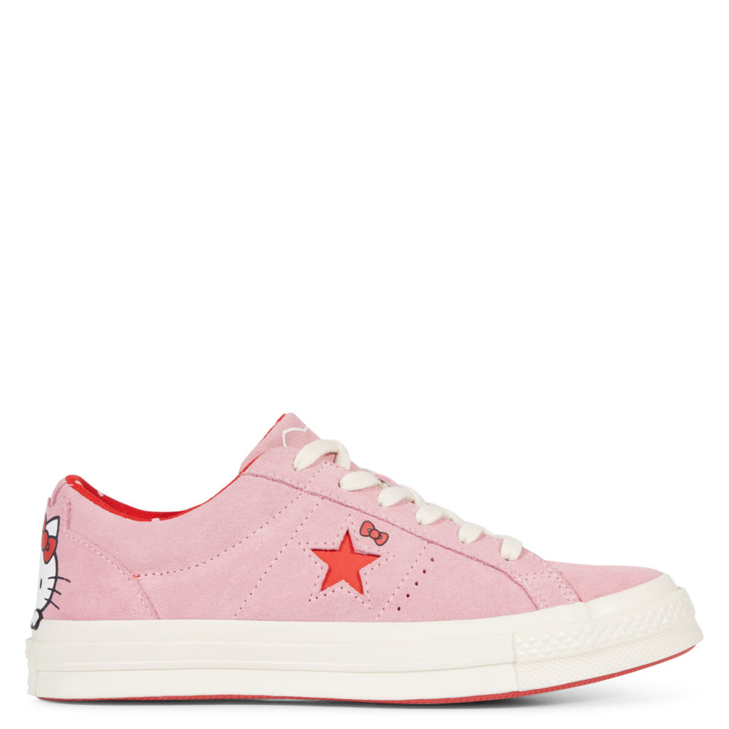 Converse One Star Ox Hello Kitty Pink Prism Pink/Fiery Red-Egret (162939C)
