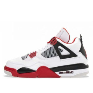 Jordan 4 Retro Fire Red 2012 (GS) White/Varsity Red-Black (408452-110)
