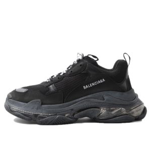 Balenciaga  Triple S Clear Sole Black Black/Black (541624 W09O1 1000)