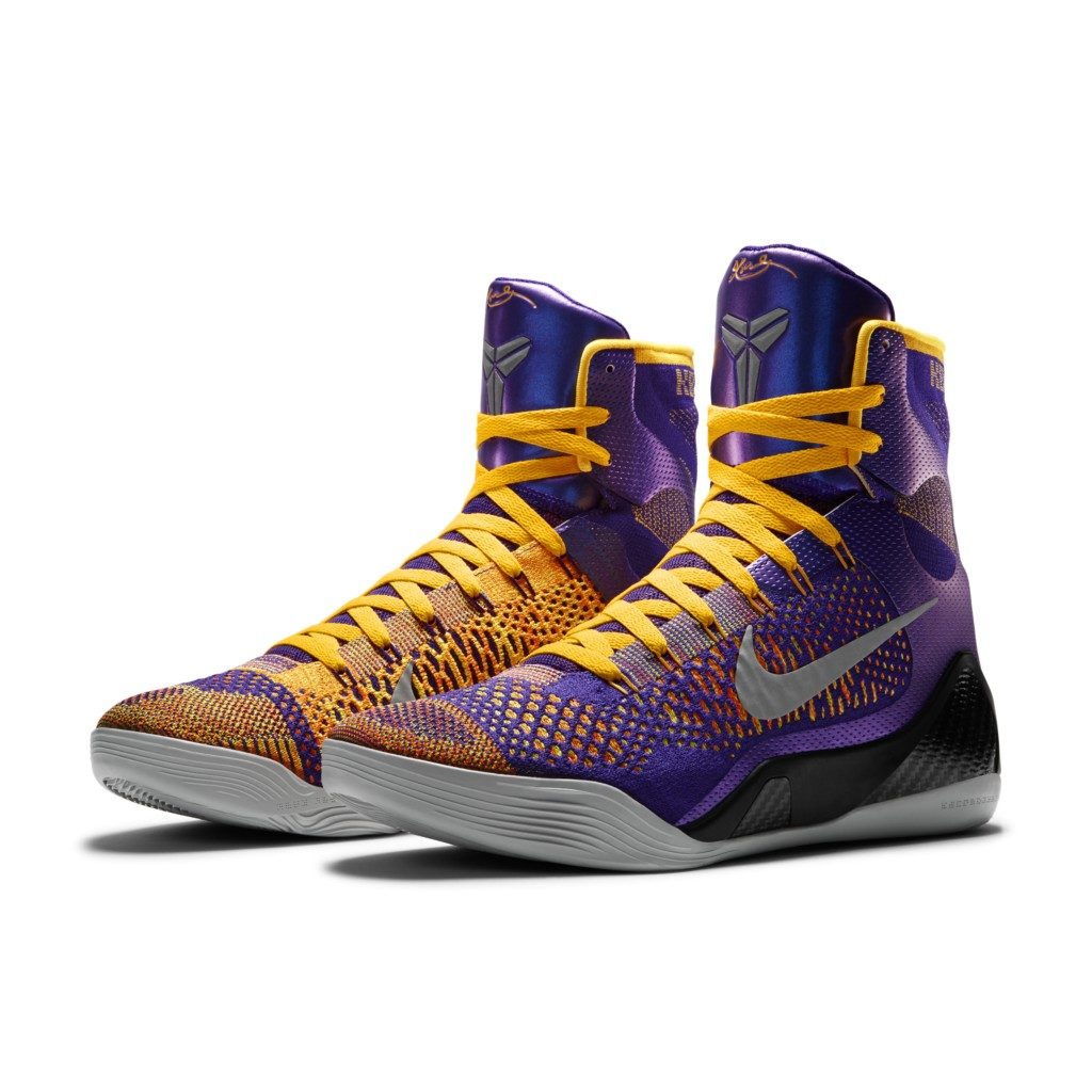 Nike Kobe 9 Elite Team Showtime Court Purple/White-Laser Orange-Wolf Grey (630847-500)