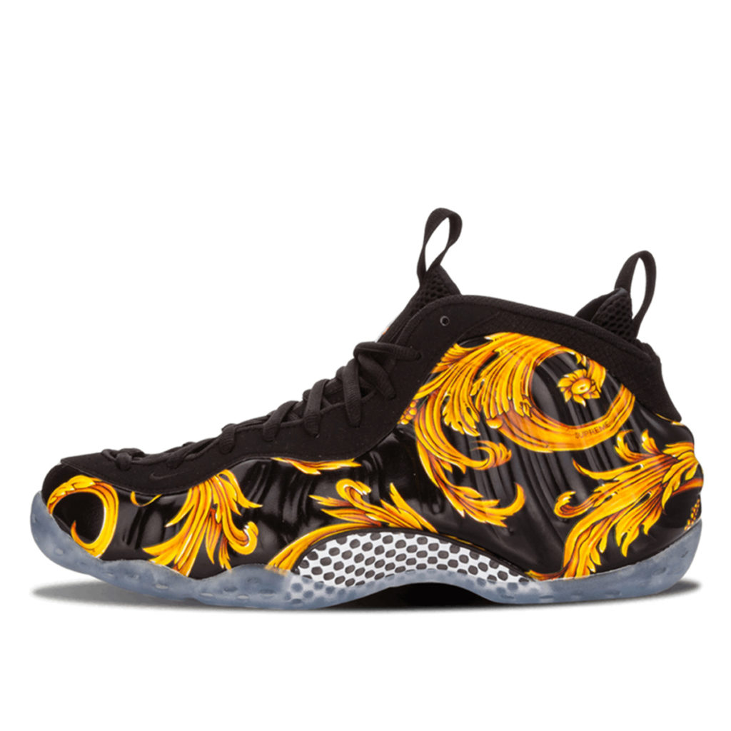 Nike Air Foamposite One Supreme Black Black/Gold (652792-001)