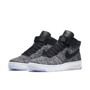 Nike  Air Force 1 Mid Flyknit Oreo White Black/Black-White (818018-001)