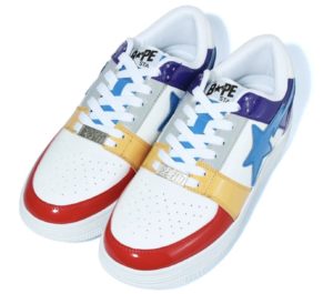 BAPE A Bathing Ape sta Low Crazy White White (1G80191012)