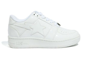 BAPE A Bathing Ape sta Patent White White/White (1G30191010-WH)