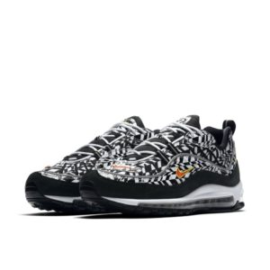 Nike Air Max 98 AOP Black White/Team Orange-Black (AQ4130-100)