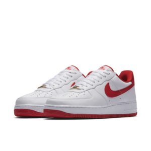 Nike Air Force 1 Low Think 16 (Fo Fi Fo) White/University Red-Metallic Gold-White (AQ5107-100)