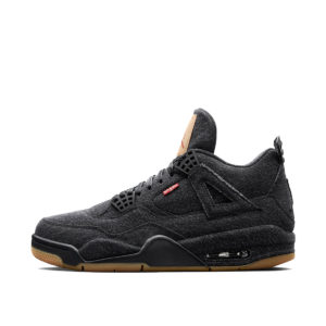Air Jordan x Levi’s Nike AJ IV 4 Denim Levis Black/Black (With Levis Tag) (GS) (2018) (AQ9103-001)