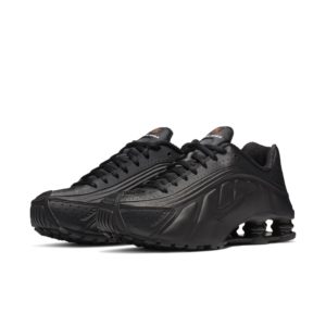 Nike Womens Shox R4 Black Max Orange (2019) (AR3565-004)