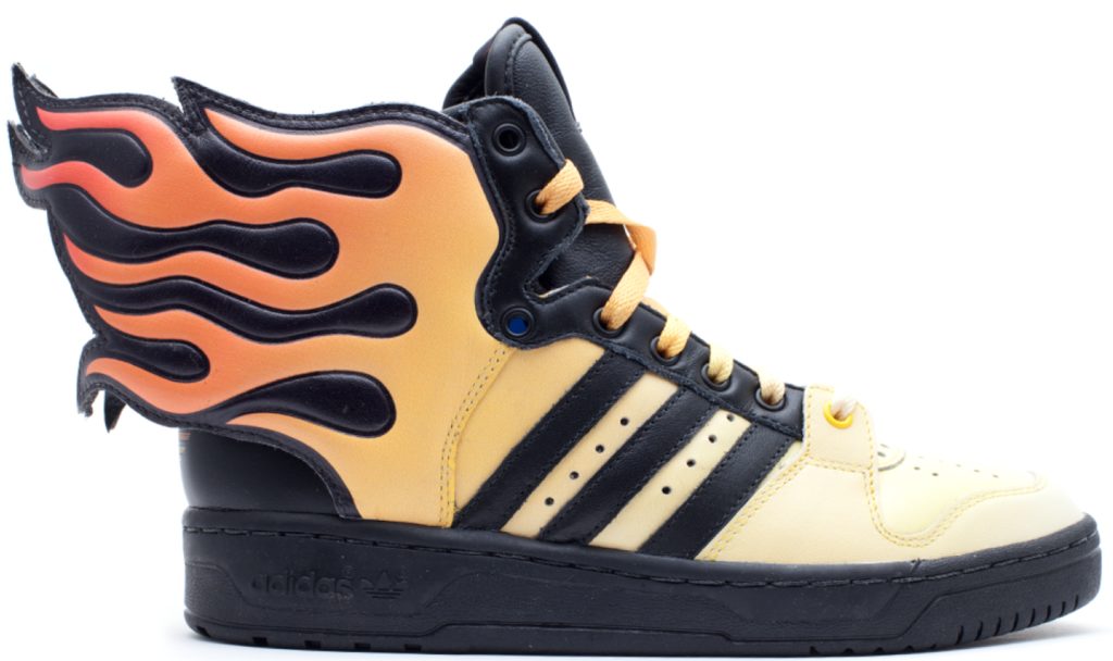 adidas JS Flames Jeremy Scott Black 1/White/Light Scarlet (G43713)