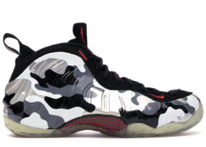 Nike Air Foamposite One Fighter Jet Black/Hyper Red-Dark Grey-White (575420-001)