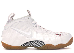 Nike  Air Foamposite Pro White Gucci White/White-Gym Red-Gorge Green (624041-102)