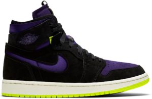 Jordan  1 High Zoom Air CMFT Black Court Purple Lemon Venom (W) Black/Court Purple-Lemon Venom-Sail (CT0979-001)