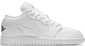 Jordan 1 Low Triple White (GS) White/Black (553560-110)