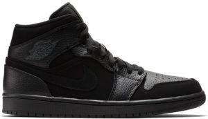 Jordan 1 Mid Black Dark Smoke Grey Black/Dark Smoke Grey-Black (554724-064)
