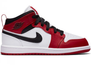 Jordan 1 Mid Chicago 2020 (PS) White/Gym Red-Black (640734-173)