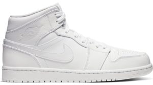 Jordan 1 Mid Triple White (2020) White/White (554724-126)