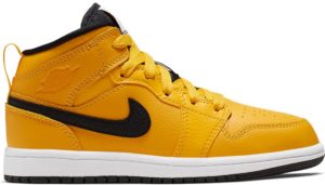 Jordan 1 Mid University Gold Black (PS) University Gold/Black-White-Gym Red (640734-700)