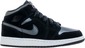 Jordan 1 Mid White Black Grey (GS) Black/Grey (BQ6931-012)