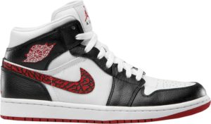 Jordan 1 Phat White Red Black (Elephant Print) White/Varsity Red-Black (364770-110)