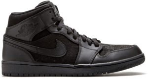 Jordan 1 Retro Mid Jeter Laser NYC Exclusive Black Black/Black-Black (554724-011)