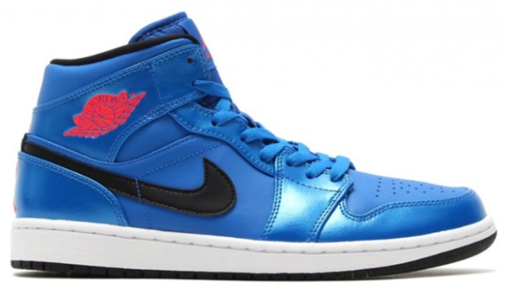 Jordan 1 Retro Mid Sport Blue Sport Blue/Black-White-Infrared 23 (554724-423)