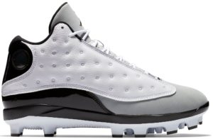 Jordan 13 Retro MCS Cleat Barons White/Black-Wolf Grey-Black (AJ8016-120)