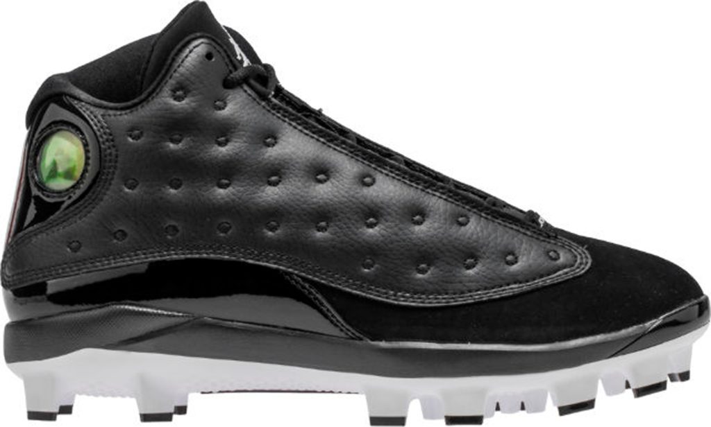 Jordan 13 Retro MCS Cleat Black Black/Black-White (AJ8016-001)