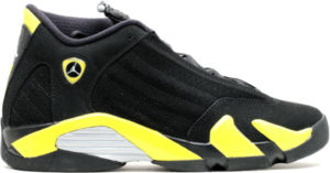 Jordan  14 Retro Thunder (GS) Black/Vibrant Yellow-White (487524-070)