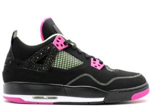 Jordan  4 Retro Fuschia (GS) Black/Fuschia Flash-Liquid Lm-White (705344-027)