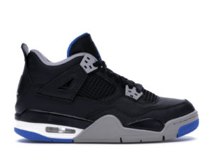 Jordan 4 Retro Motorsports Alternate (GS) Black/Soar-Matte Silver (408452-006)