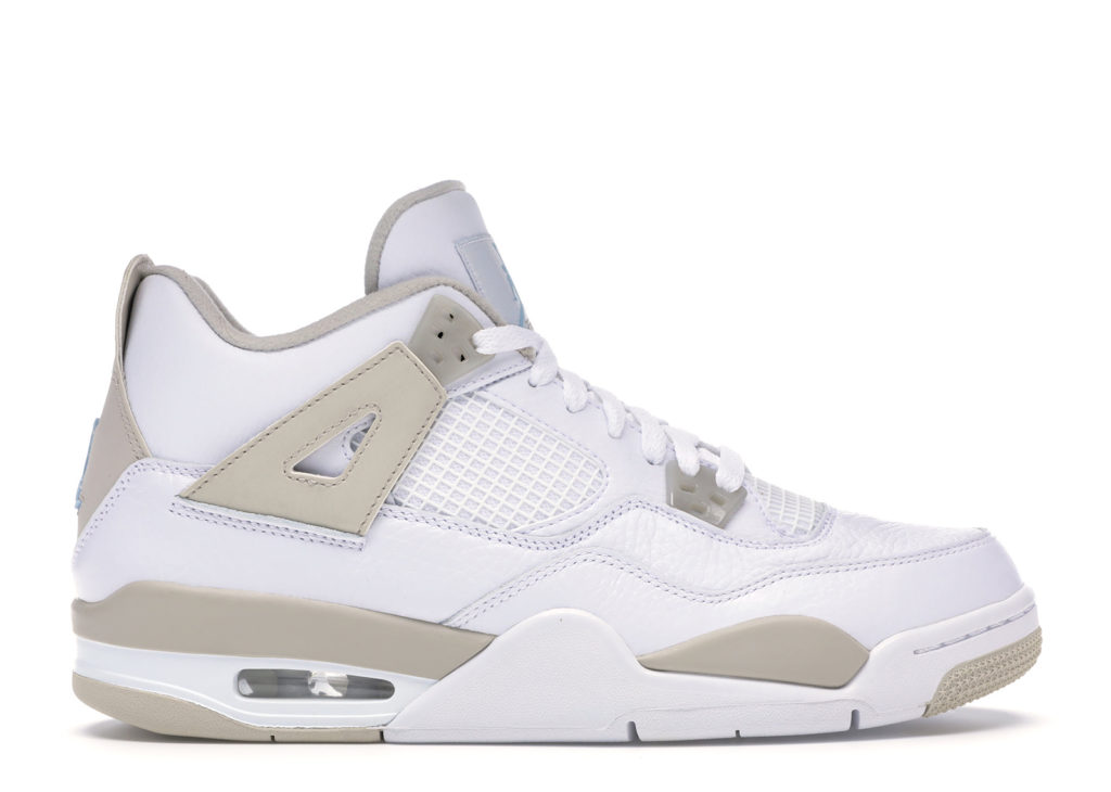 Jordan 4 Retro Sand 2017 (GS) White/Boarder Blue-Light Sand (487724-118)
