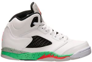 Jordan 5 Retro Poison Green (PS) White/Infrared 23-Light Poison Green-Black (440889-115)