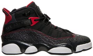 Jordan  6 Rings Bred Elephant (GS) Black/White-Gym Red-Anthracite (323419-020)