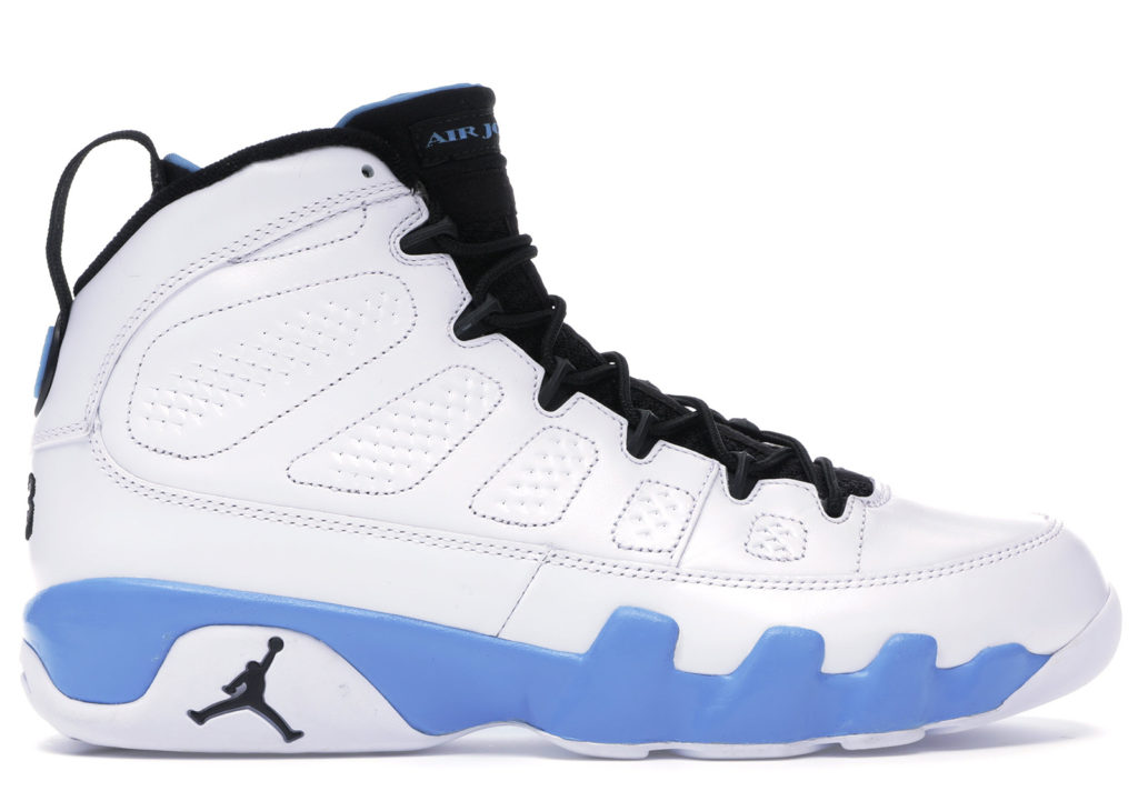 Jordan 9 Retro Powder White/University Blue (302370-103)